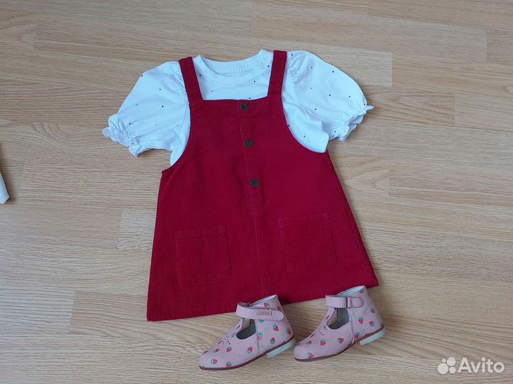 Летняя одежда для девочки 80 86 пакетом