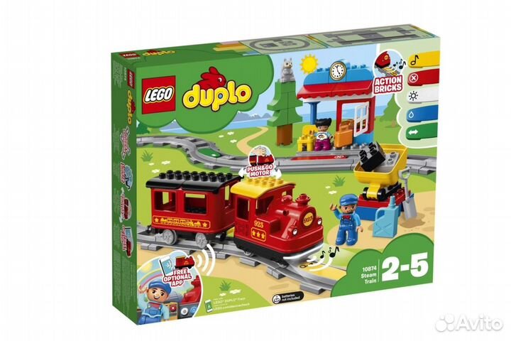 4 набора Lego duplo железная дорога