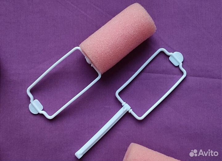 Бигуди мягкие 16 шт. розовые