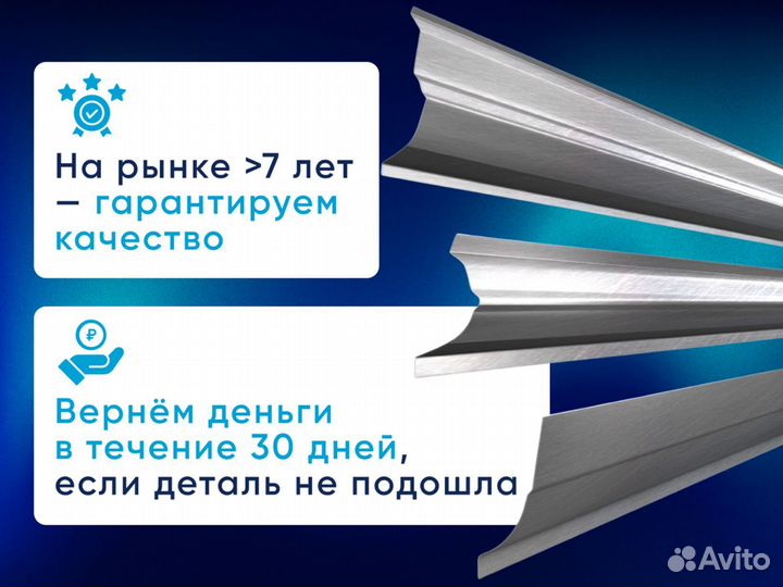 Усиленные пороги 1.5 мм на ваше авто с доставкой