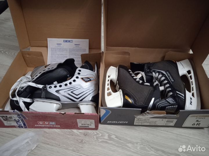 Хоккейные коньки bauer 39.5-40.5,ссм 38-39