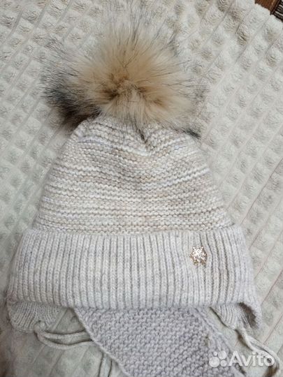 Шапка зимняя для девочки на 3 4 года