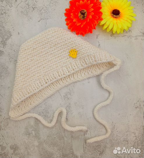 Комбинезон новый вязаный 62-68 см