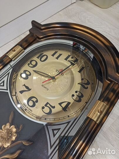Часы СССР Корея винтаж ретро настенные интерьер