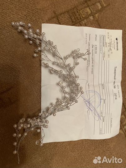 Свадебное украшение на голову