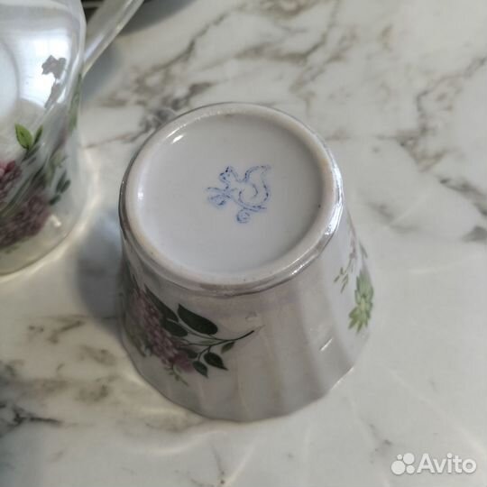 Сервиз столовый чайный Сирень юфз СССР