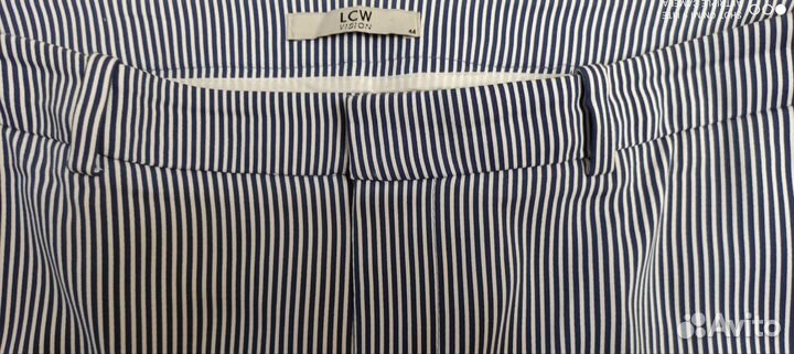 Брюки в полоску белые Waikiki