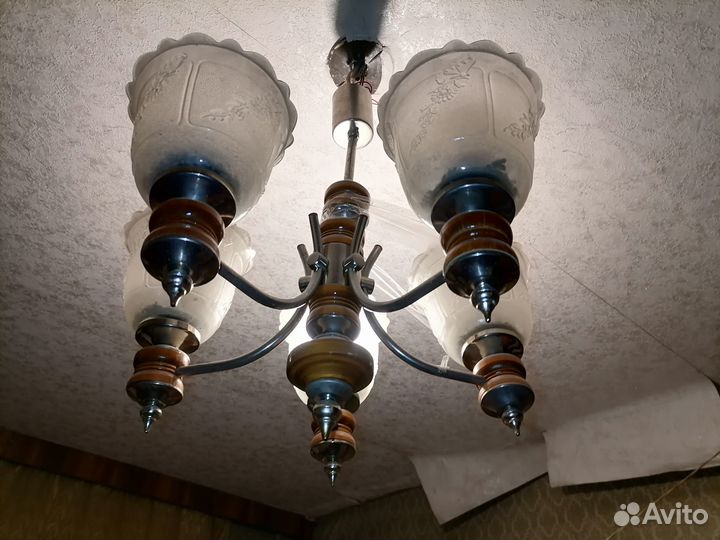 Люстра советская 5 рожков