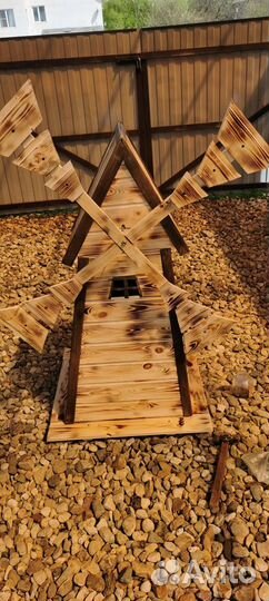 Мельница, колодец, телега