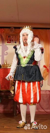 Костюм короля (колет, кюлоты, парик) Костюмы б/у