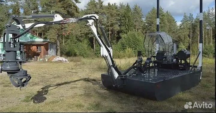 Мини земснаряд, земснаряд. Очистка каналов