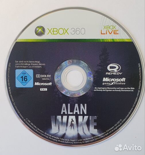 Xbox 360 / Xbox one Alan Wake. Лицензия