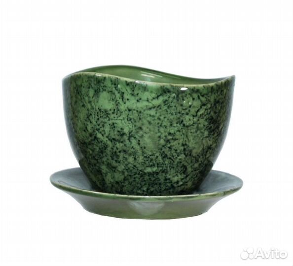 Горшок для растений керамический маленький 0,45 л