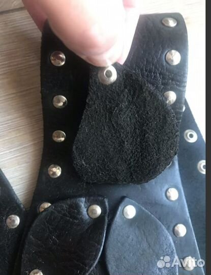 Ремень женский кожаный черный