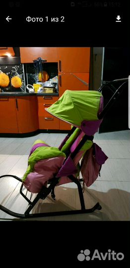 Санки с козырьком зимние