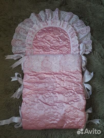 Конверт на выписку для новорожденной