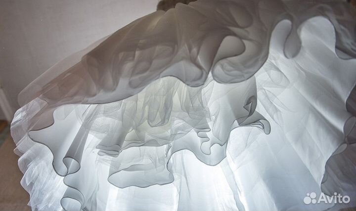 Свадебное платье+подъюбник-кольца