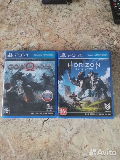 Игры для ps4 God of war, Horizon zero dawn