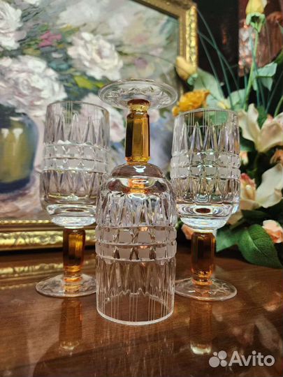 Фужеры олимпийские,Хрусталь, Винтаж