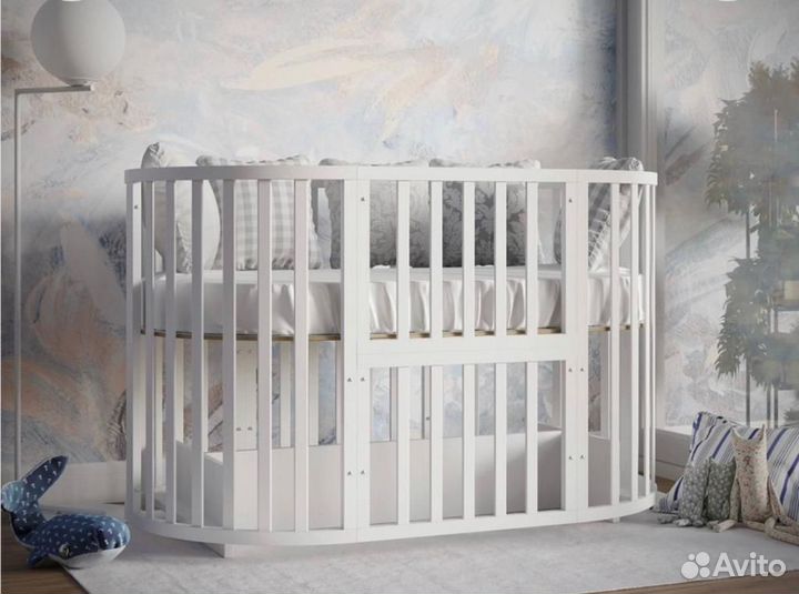 Кроватки Стандартные/ Круглые-Овальные/Трансформер