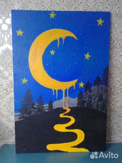 Картина акрилом на холсте