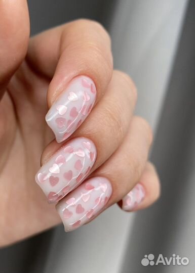 Наращивание ногтей маникюр гель лак все включено