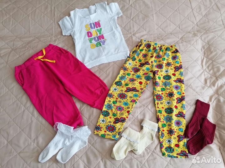 Вещи пакетом на девочку, 110-116 см
