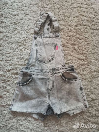 Джинсовый комбинезон для девочки р. 146-152