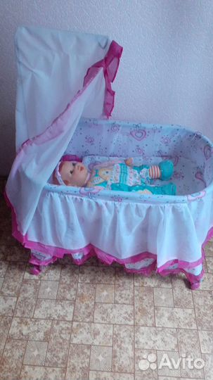 Кроватка люлька для кукол