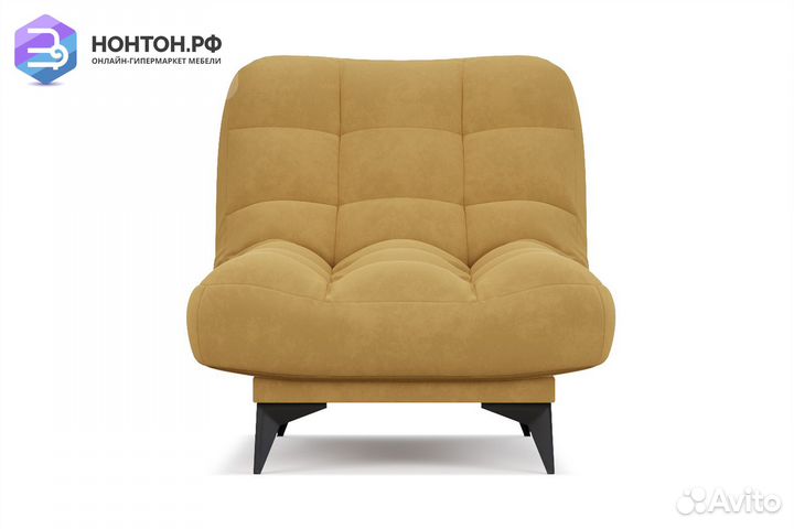 Кресло клик-кляк Арно велюр желтый