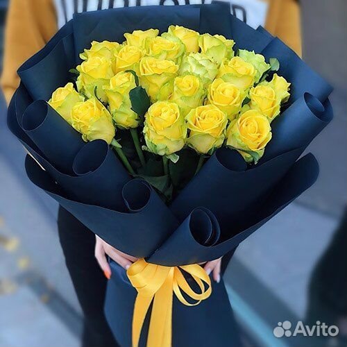 Букет желтых роз 31 роза 51 роза
