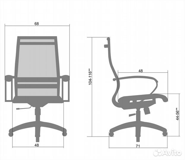 Офисное кресло метта B2 m 9/k 131