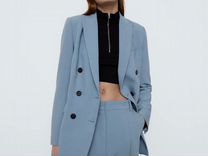 Голубой пиджак Zara