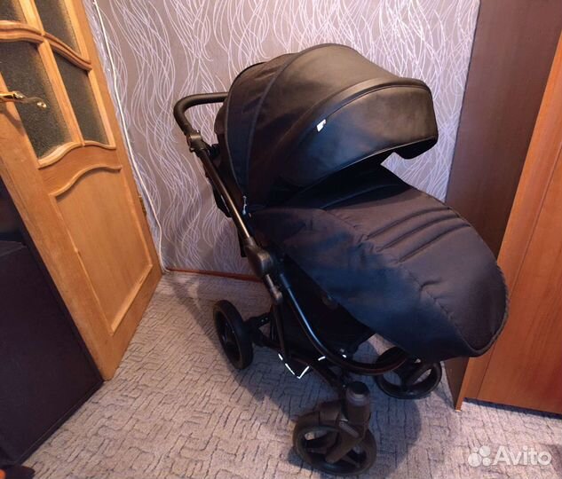 Коляска 2 в 1 bebetto torino эко кожа
