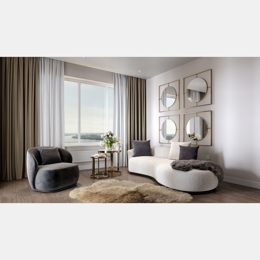 3-к. апартаменты, 56,4 м², 4/23 эт.