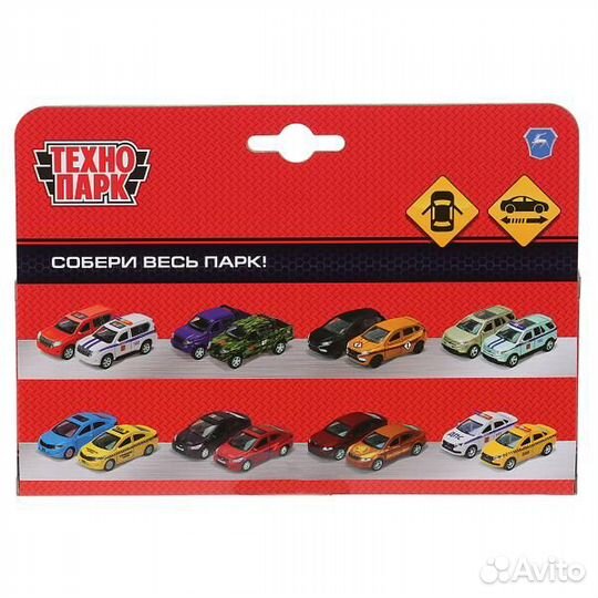 Машина Технопарк металл газ Чайка 11,5 см двери, и