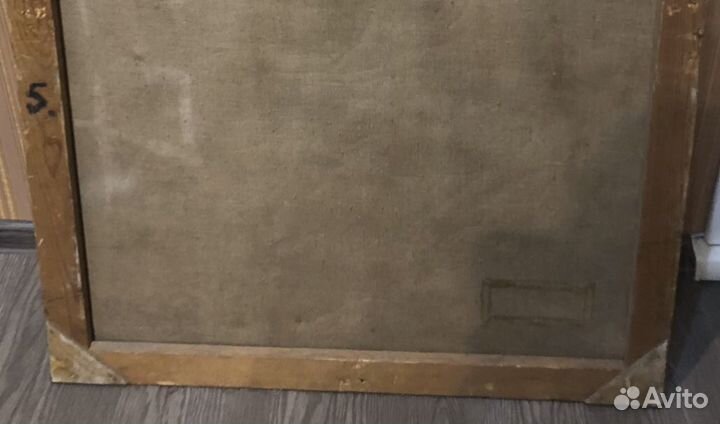 Картина маслом на холсте-«Копка картошки»