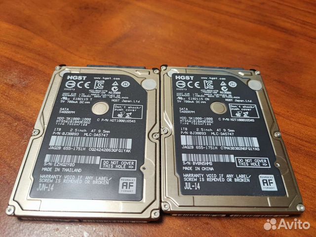 Жесткий диск 1 тб hgst для ноут или Mac