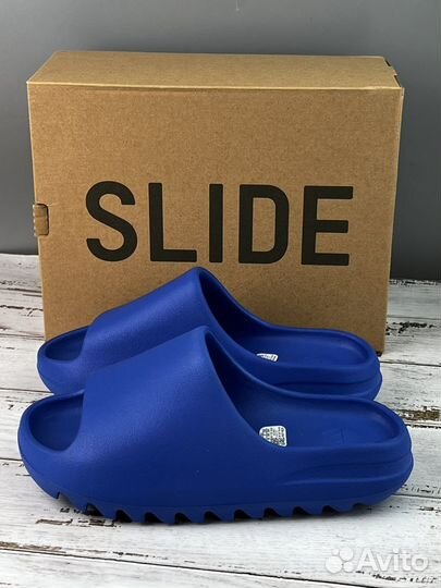 Тапки adidas yeezy slide Azure