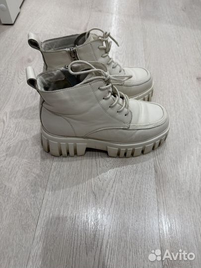 Ботинки кожаные демисезонные