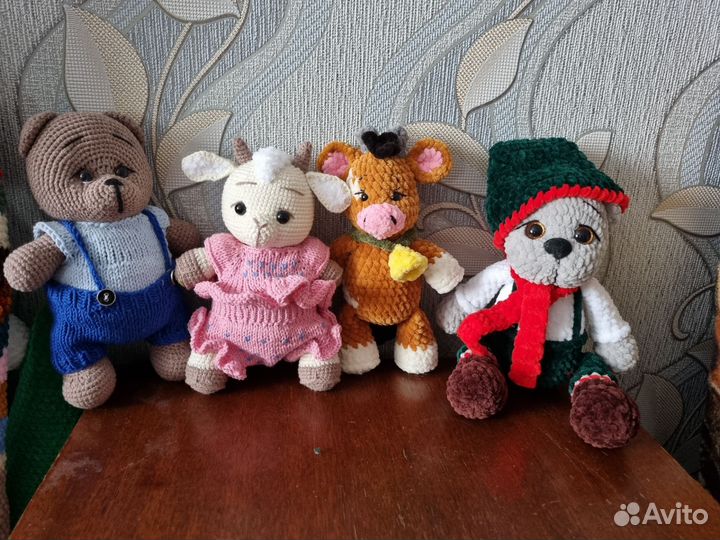 Вязаные игрушки ручной работы