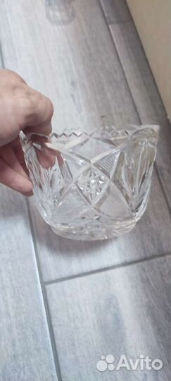 Салатник хрустальный