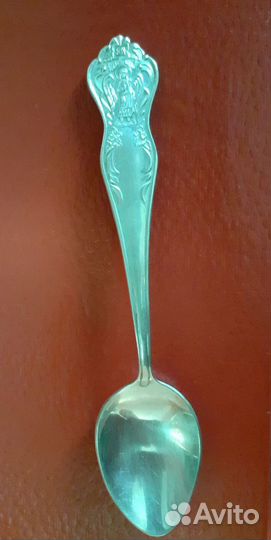 Чайная ложка серебро.Ангел-хронитель
