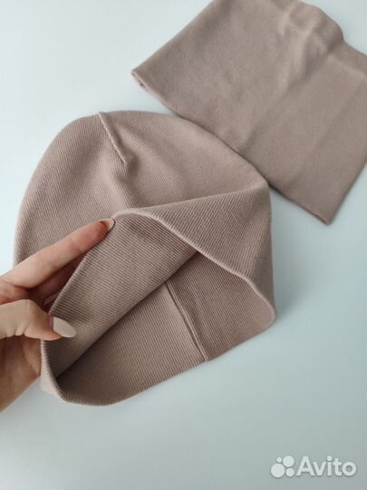 Комплект шапка и снуд для девочки