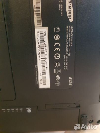 Ноутбук samsung NP-R425