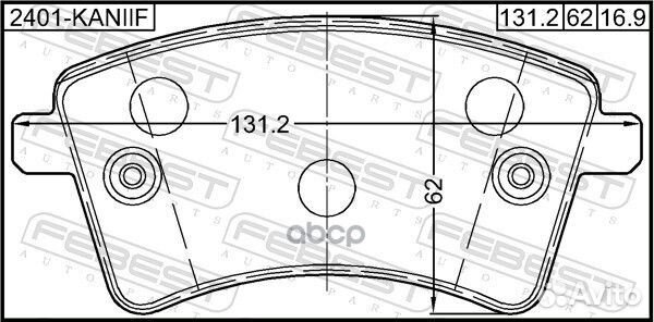 Колодки дисковые передние Renault Kangoo 08