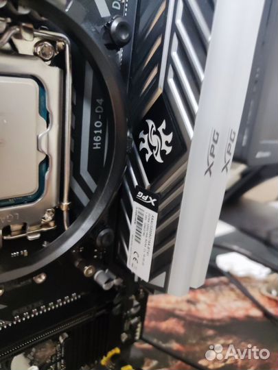Intel i5 12400f + h610 + 16гб озу XPG RGB 3200