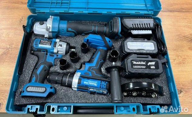 Шуруповерт + гайковерт + Ушм Makita 3 в 1