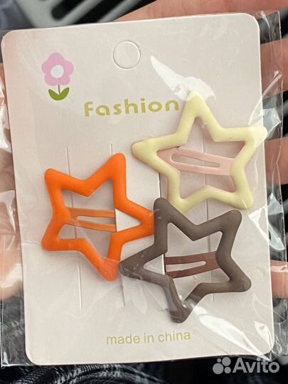 Заколки в виде звездочек