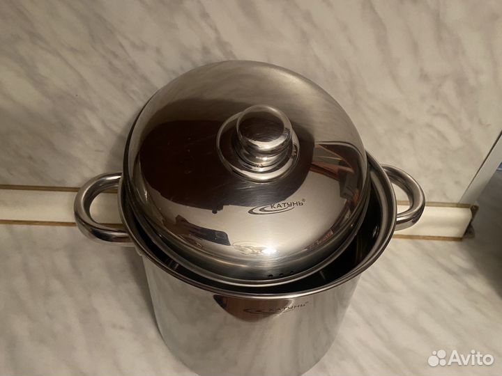 Кастрюля из нержавейки 6 л